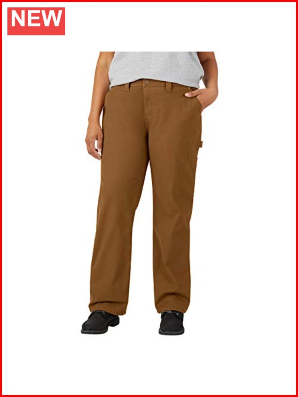 Women's Plus Relaxed Straight Carpenter Duck Work Pants Utility